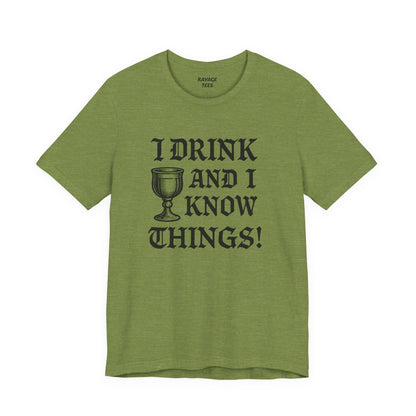 Funny Drinking Quotes Tee | Unisex Party T-Shirt | Alcohol Humor