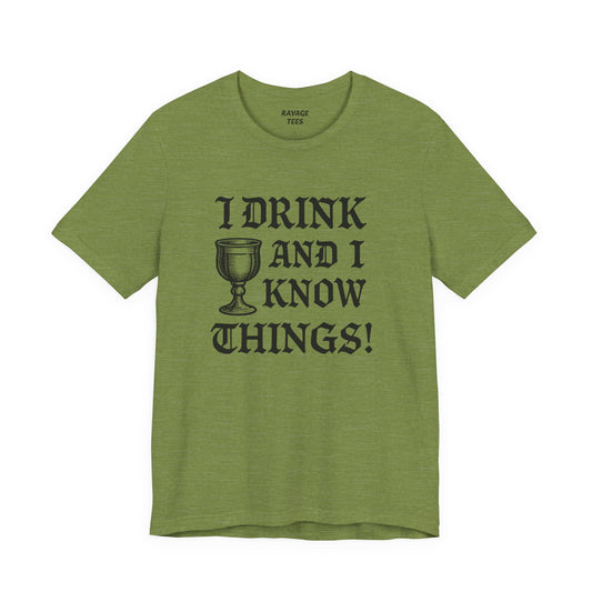 Funny Drinking Quotes Tee | Unisex Party T-Shirt | Alcohol Humor