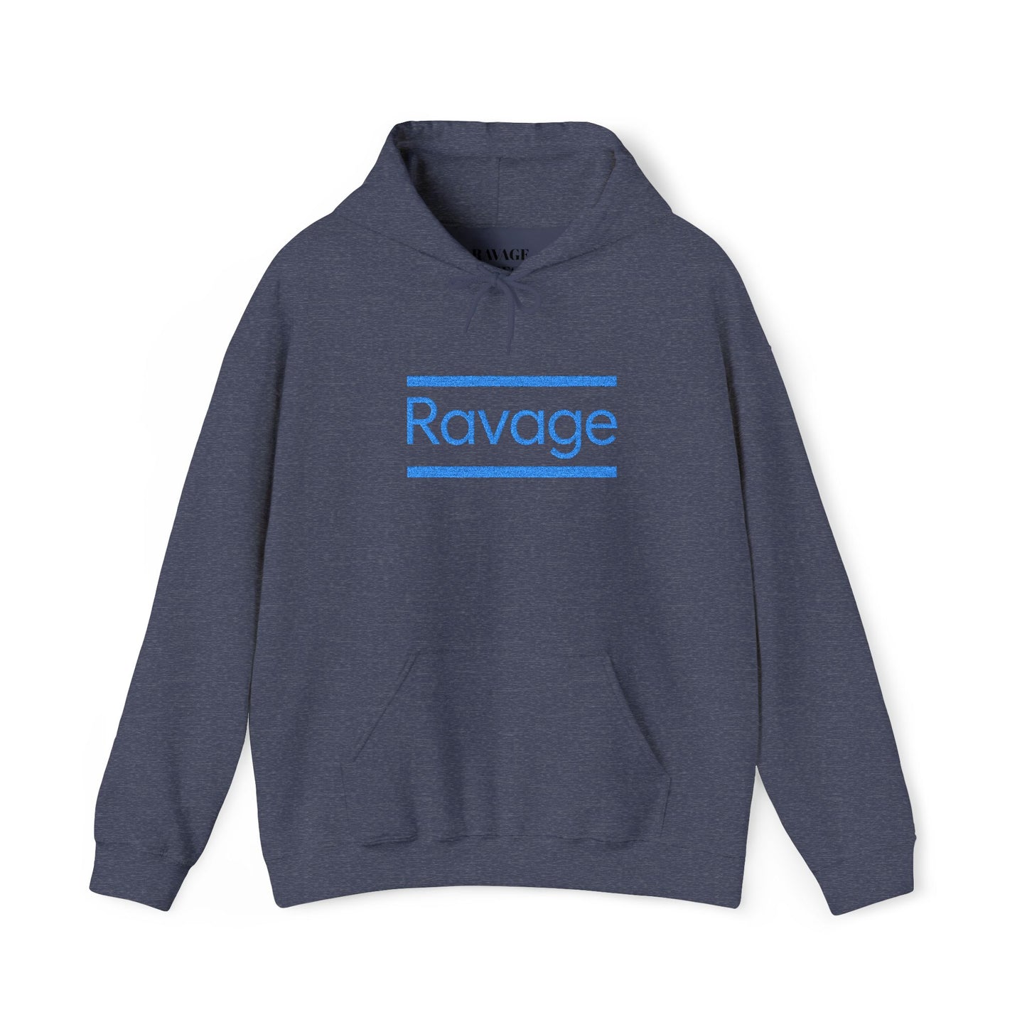 Ravage Blue Embroidered Hoodie