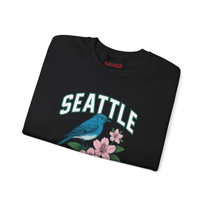 RAVAGE Seattle Vibe Unisex Crewneck Sweatshirt-Cozy Street wear
