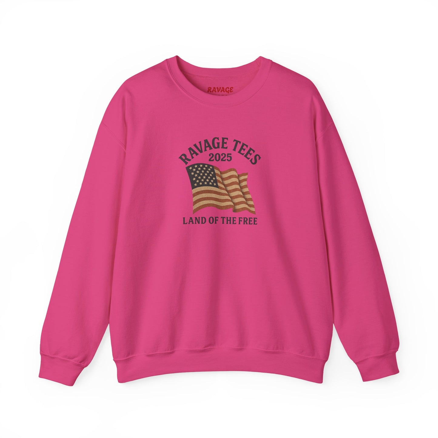 Patriotic Crewneck: "Land of the Free" Unisex Sweatshirt Gift