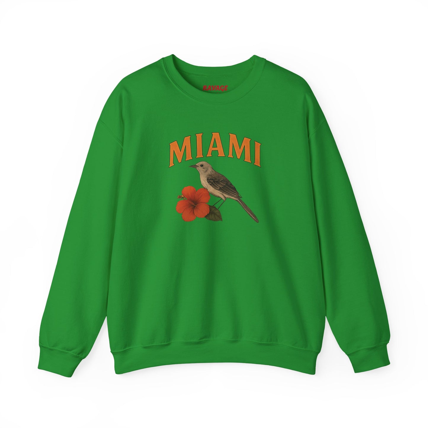 RAVAGE Miami's City Vibe Unisex Crewneck Sweatshirt-Cozy Street Gear