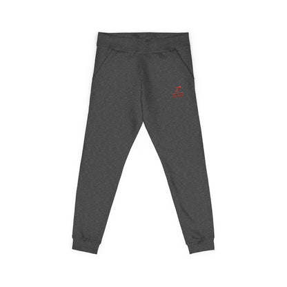 Embroidered '7' Logo Fleece Sweatpants — Cozy White Joggers