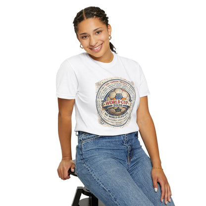 World Cup 2026 Vintage Soccer T-Shirt — USA Canada Mexico Tournament Tee