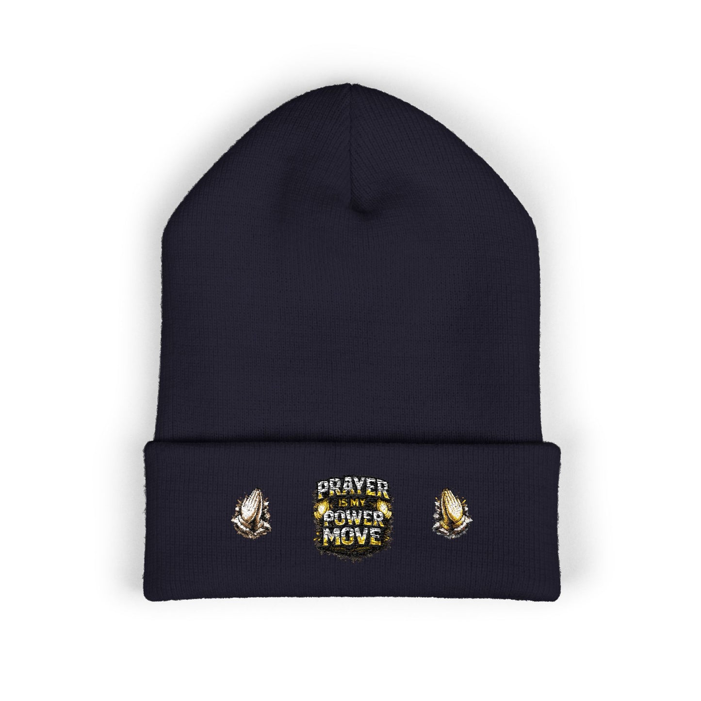 Prayer Power Move Embroidered Beanie