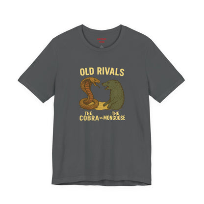 Vintage Rivalry Tee - Cobra vs Mongoose T-Shirt, Retro Graphic Outdoor Adventure Shirt, Perfect Gift for Animal Lovers