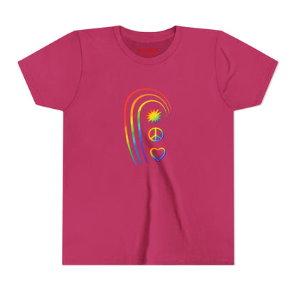 Youth Rainbow Peace & Love Tee