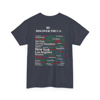 Re-Discover the U.S. Urban Cityscape Tee - Unisex Heavy Cotton Tee