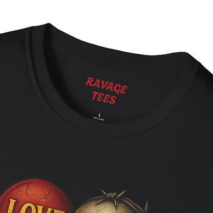 Love & Hate Skull Graphic Tee