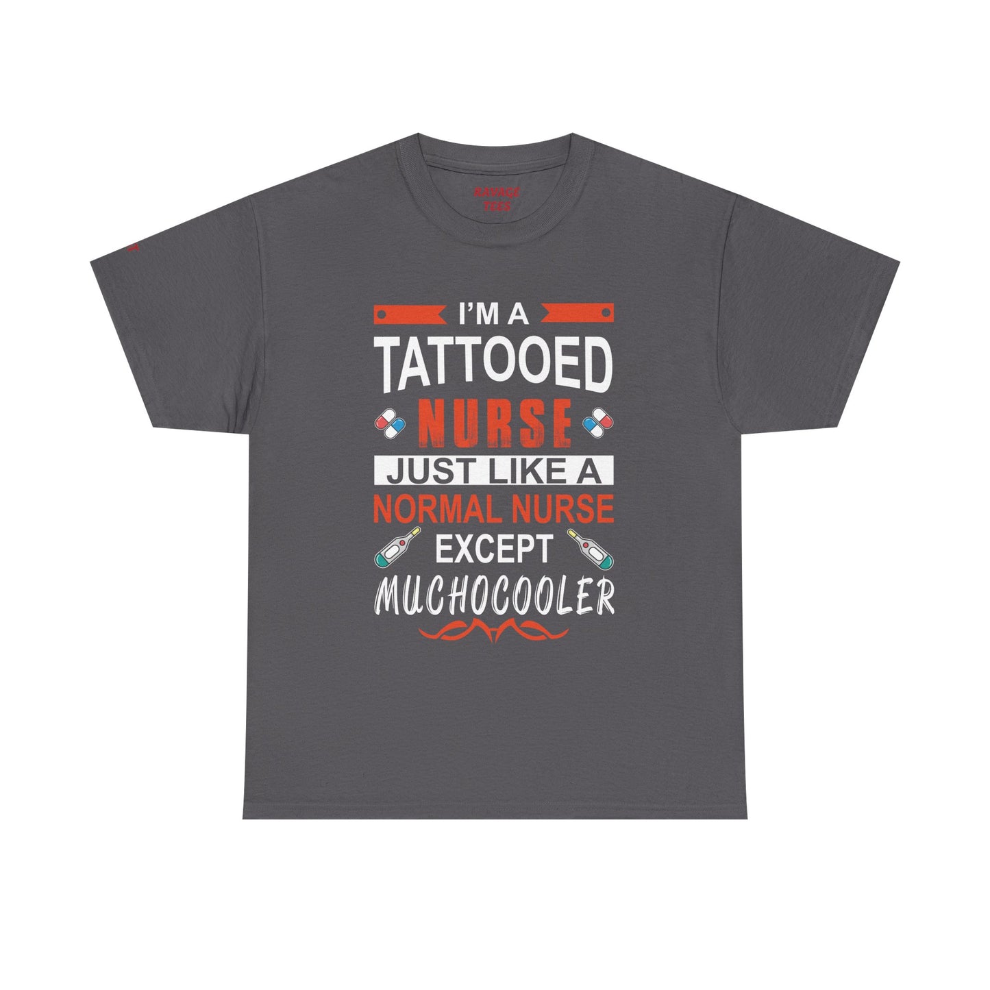 Tattooed Nurse Tee - Unisex Cotton Shirt for Nurse Appreciation, Medical Humor Tee, Fun [...]