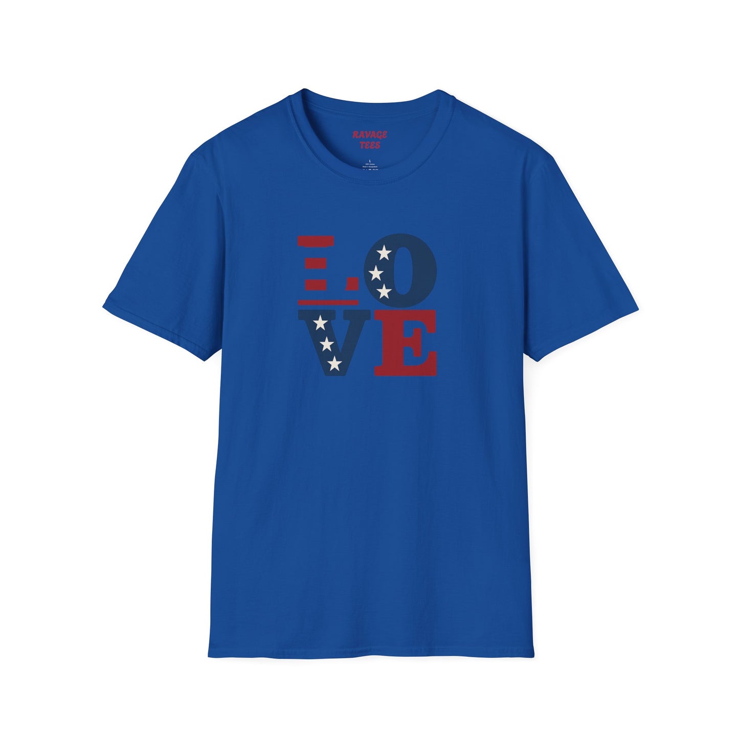 "Freedom & Love" Tee: Unisex 4th of July Graphic Shirt Gift