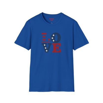 "Freedom & Love" Tee: Unisex 4th of July Graphic Shirt Gift