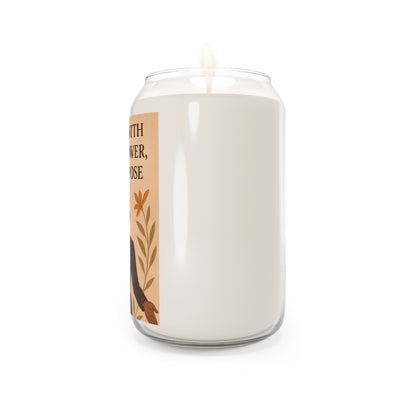 I ALIGN WITH PEACE, POWER AND PURPOSE SCENTED CANDLE