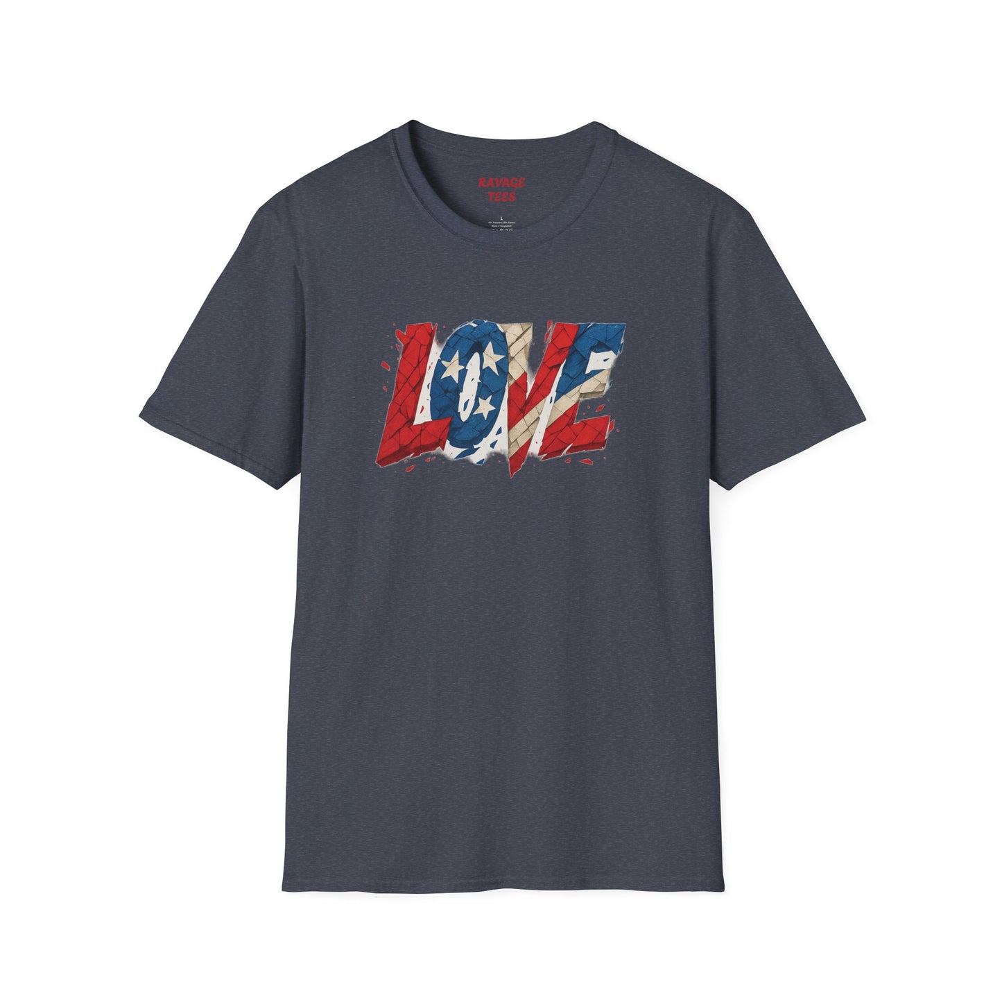 "Freedom & Love" Tee: Unisex 4th of July Graphic Shirt Gift
