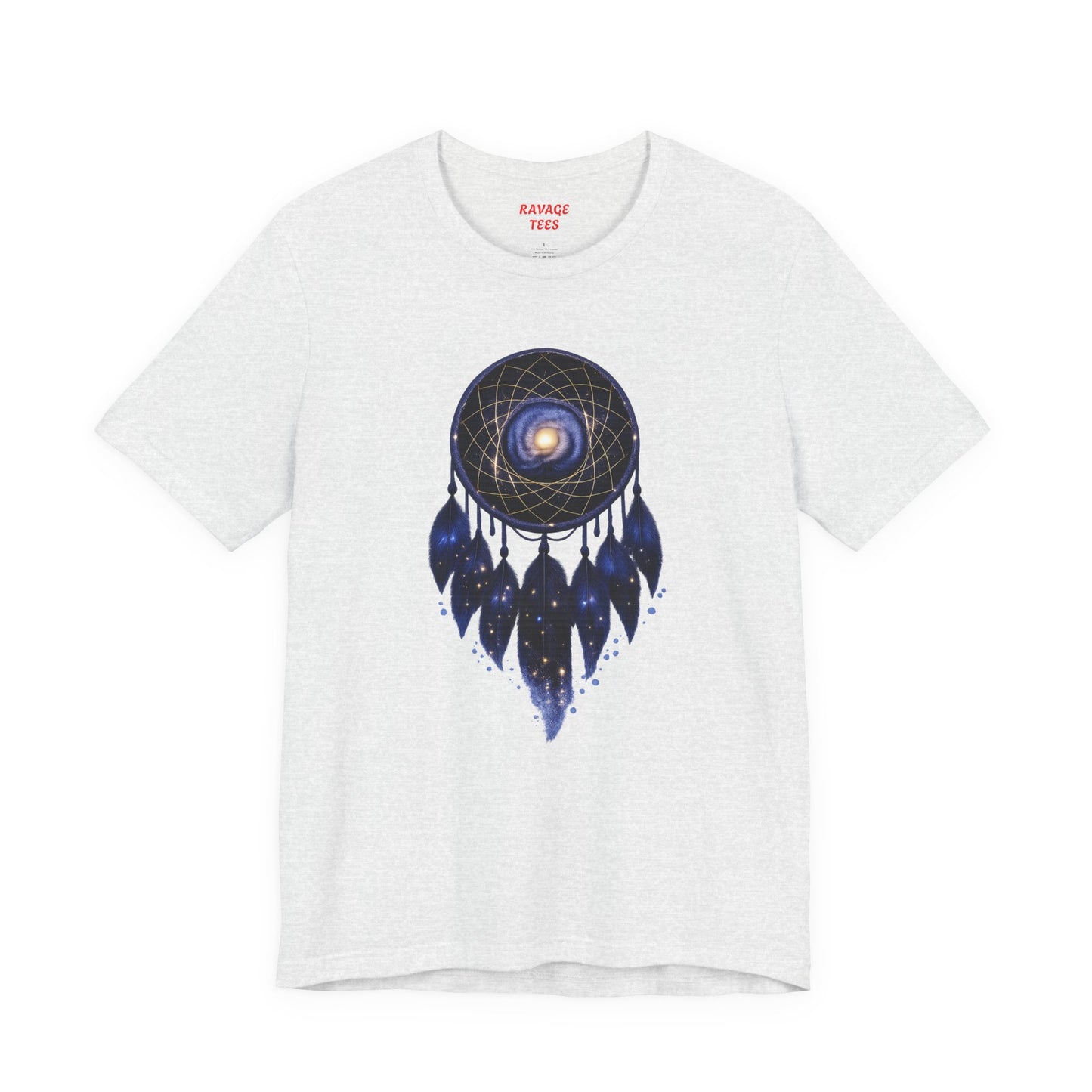 Dreamcatcher Galaxy T-Shirt — Mystical Cosmic Feather Tee