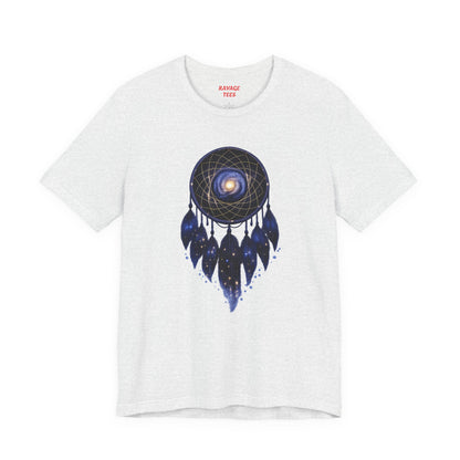 Dreamcatcher Galaxy T-Shirt — Mystical Cosmic Feather Tee