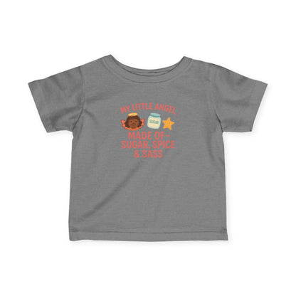 Cute Infant Tee: My Little Angel, Baby Clothing, Toddler Gift, Baby Shower Present, Kids Apparel, Sugar Spice & Sass