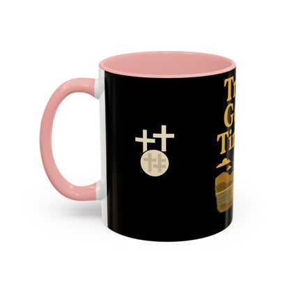 Trust God's Timing Christian Coffee Mug – Inspirational Accent Cup (11oz & 15oz), Faith-Based Gift for Coffee & Tea Lovers