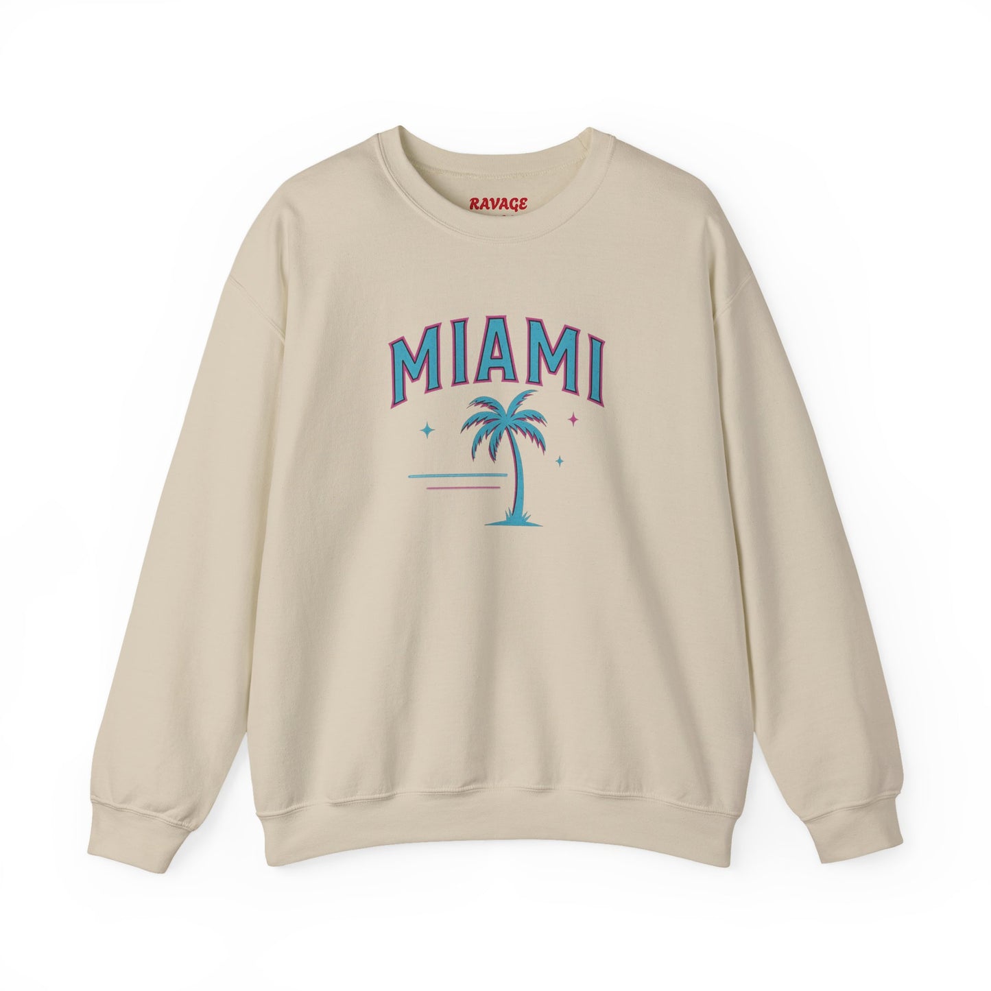 RAVAGE Miami City Vibe Unisex Crewneck Sweatshirt