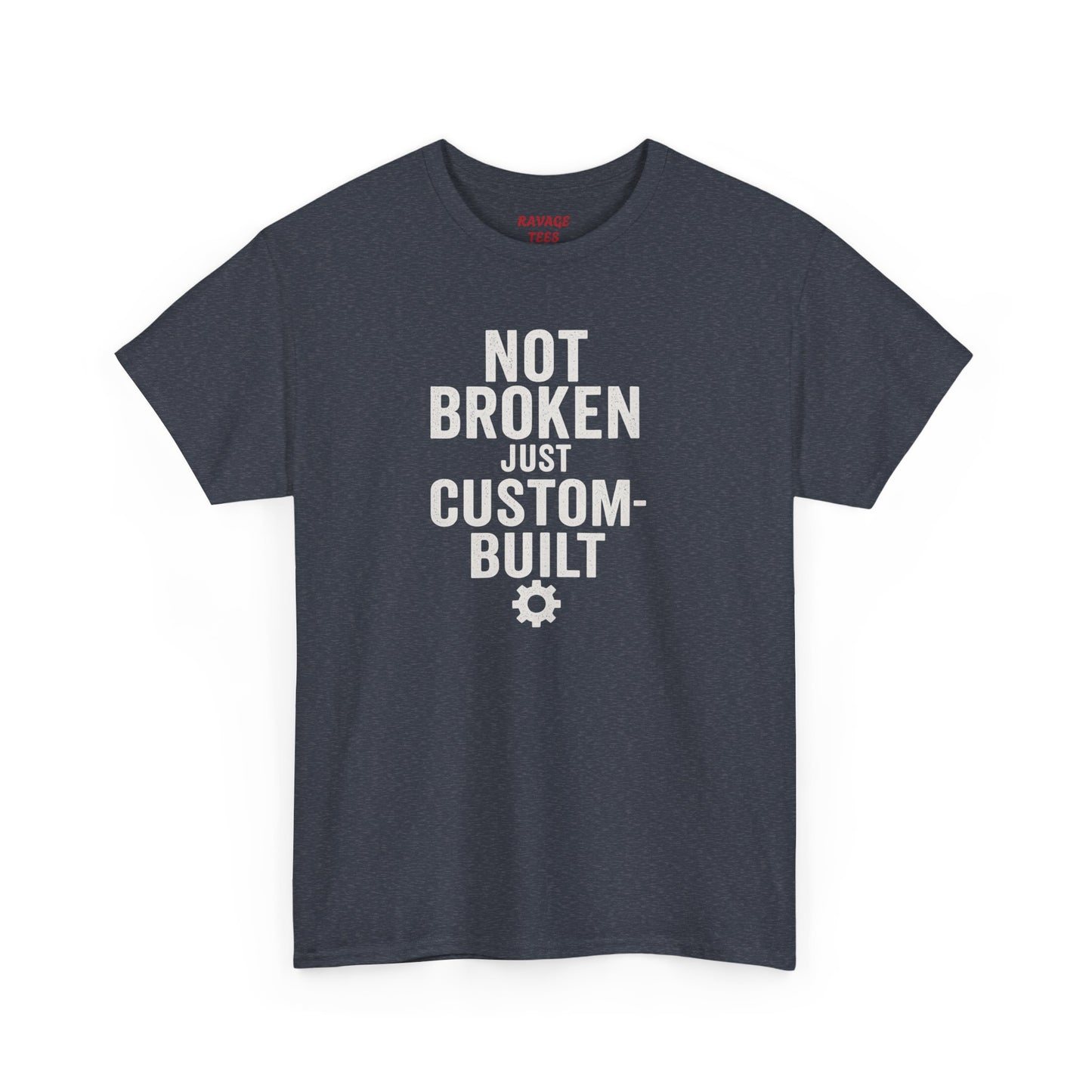Not Broken Just Custom-Built | Unisex Graphic Tee – Garage Edition