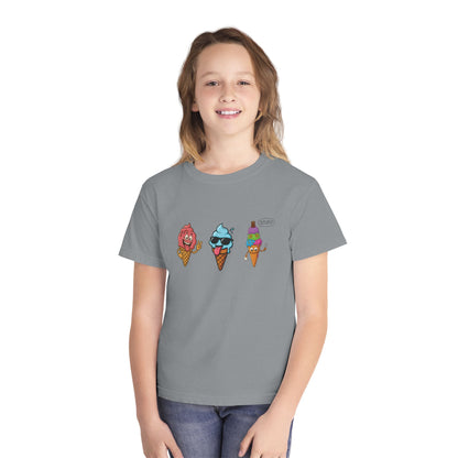 Cool Ice Cream Youth Tee: Fun Midweight Summer T-Shir