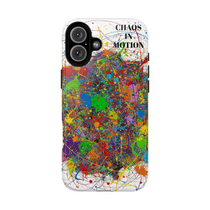 Vibrant Tough Phone Case with Abstract Design – Chaos in Motion Phone Case