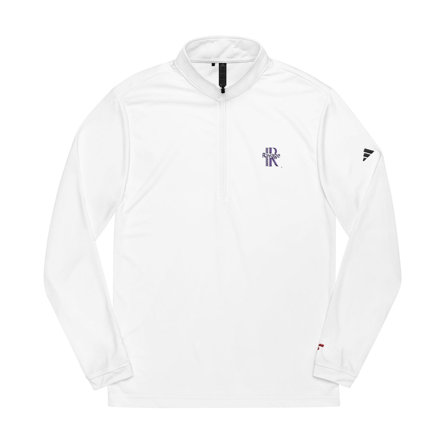 RAVAGE Embroidered Quarter-Zip Pullover — adidas® Performance Golf Top