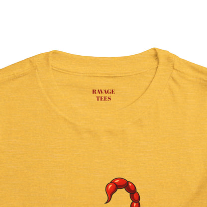 Toddler Tee — 'Backstabber's Express' Scorpion & Frog Funny Kids Shirt