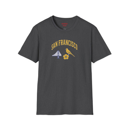 SAN FRANCISCO Vibes Unisex T-Shirt – Casual Summer Tee, Beachwear, Travel Outfit, Vacation Style, Gift for Him or Her
