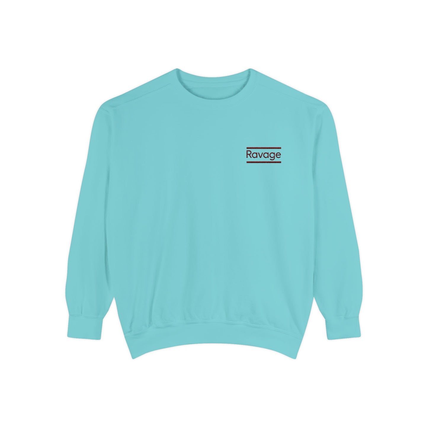 RAVAGE Minimal Logo Sweatshirt — Casual Branded Crewneck
