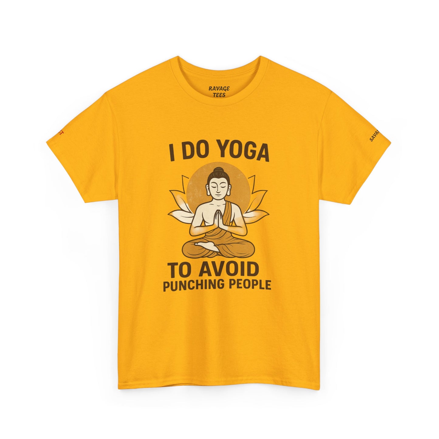 Yoga Humor Tee | I Do Yoga to Avoid Punching People