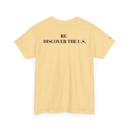 Re-Discover the U.S. Travel T-Shirt, Adventure Tee, USA Discovery Shirt