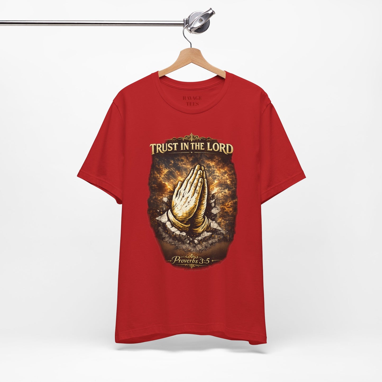 Trust in the Lord Praying Hands Tee (Proverbs 3:5)