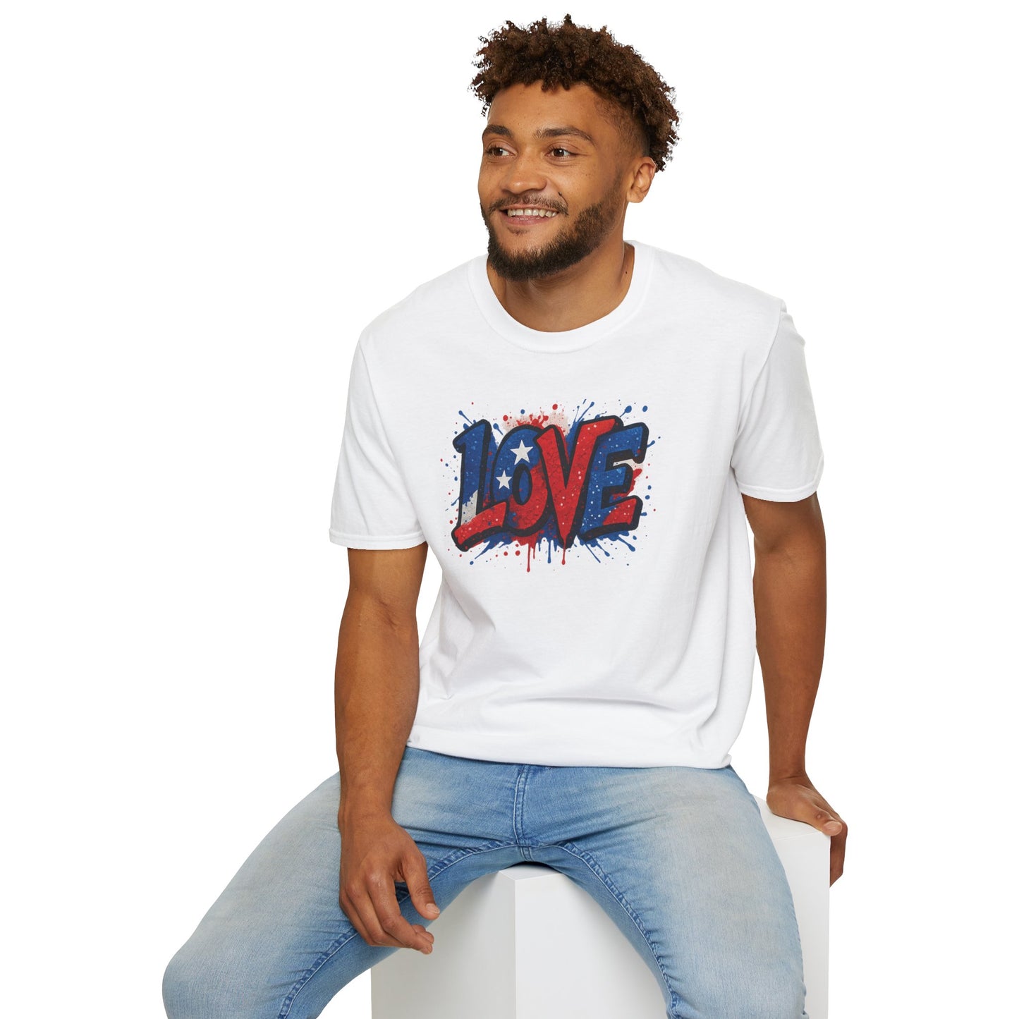 "Freedom & Love" Tee: Unisex 4th of July Graphic Shirt Gift