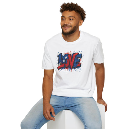 "Freedom & Love" Tee: Unisex 4th of July Graphic Shirt Gift