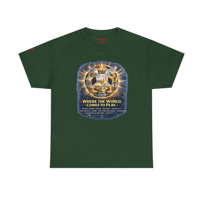 World Cup 2022 T-Shirt — "Where the World Comes to Play"