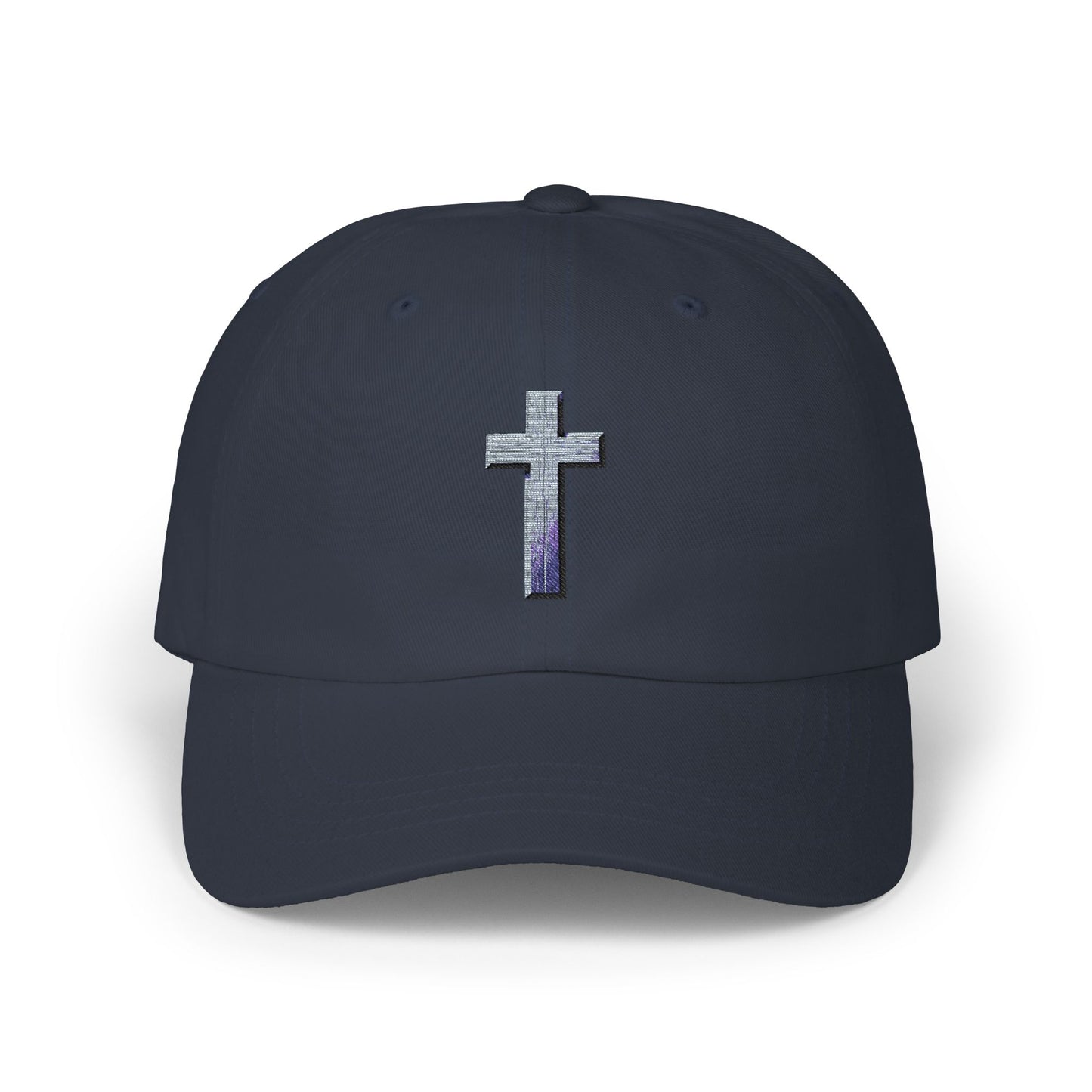 Classic Cap with Colorful Cross Design
