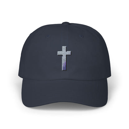 Classic Cap with Colorful Cross Design