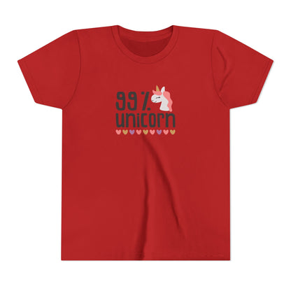 99% Unicorn Youth Tee - Fun & Whimsical Shirt for Kids