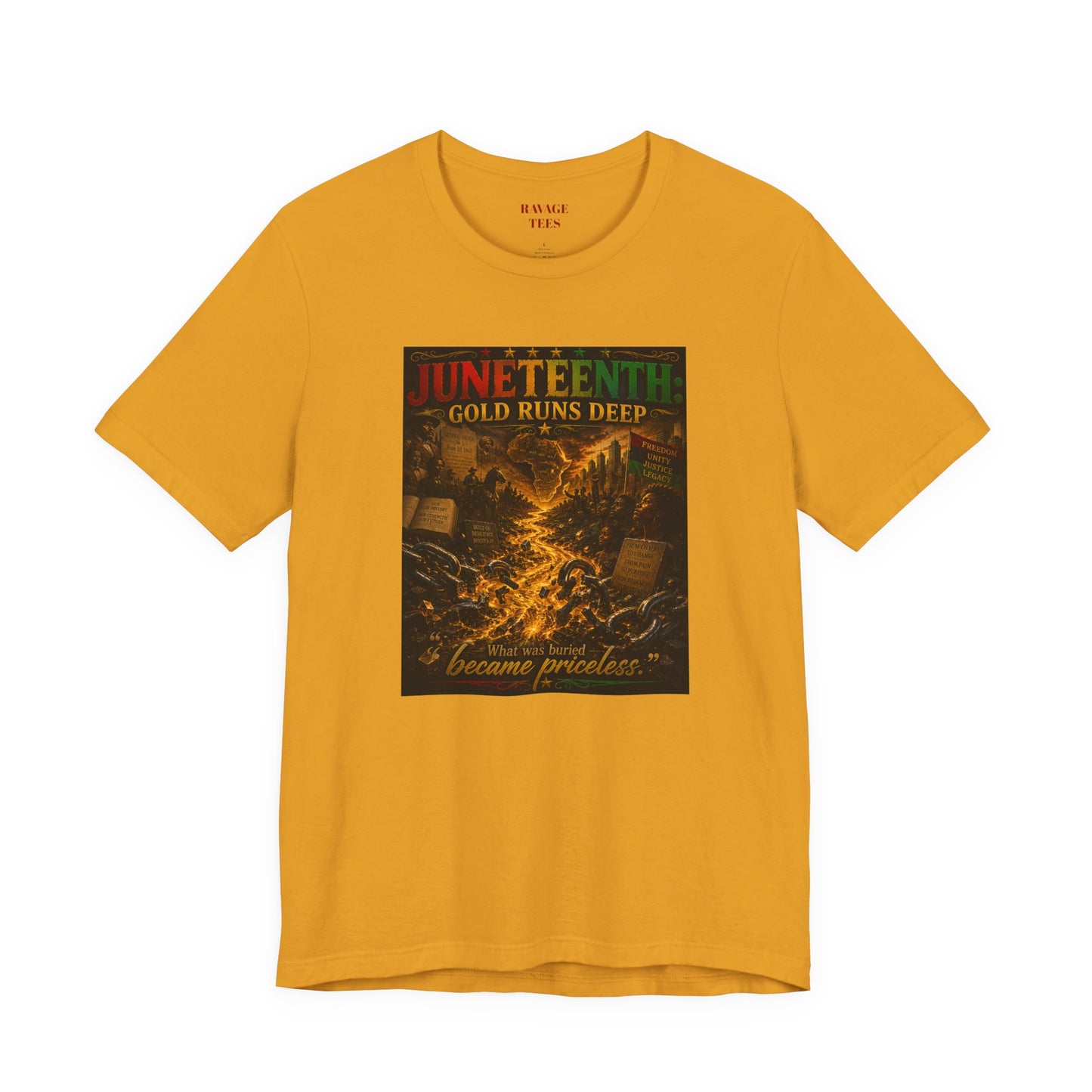 Juneteenth 'Gold Runs Deep' T-Shirt