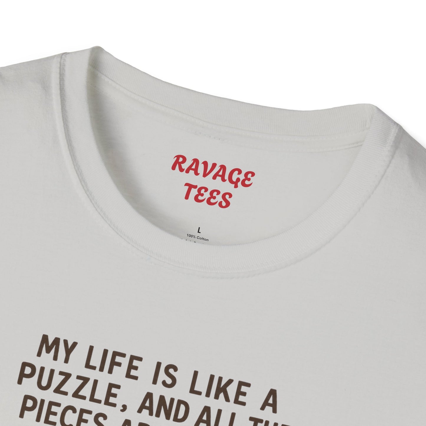 Puzzle Issues Unisex Tee – Funny Quote T-Shirt, Humor Gift, Casual Everyday Wear, Unique Puzzle Lover Shirt"