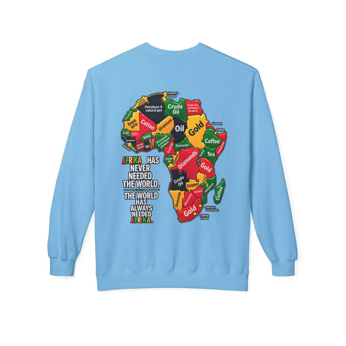 Afrika Map Sweatshirt – Africa Pride Crewneck