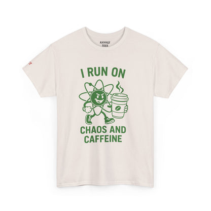 Caffeine Chaos Tee - Fun Unisex Shirt for Coffee Lovers, Casual Wear, Gift for Coffee Enthusiasts, Trendy Graphic T-Shirt, Everyday Style