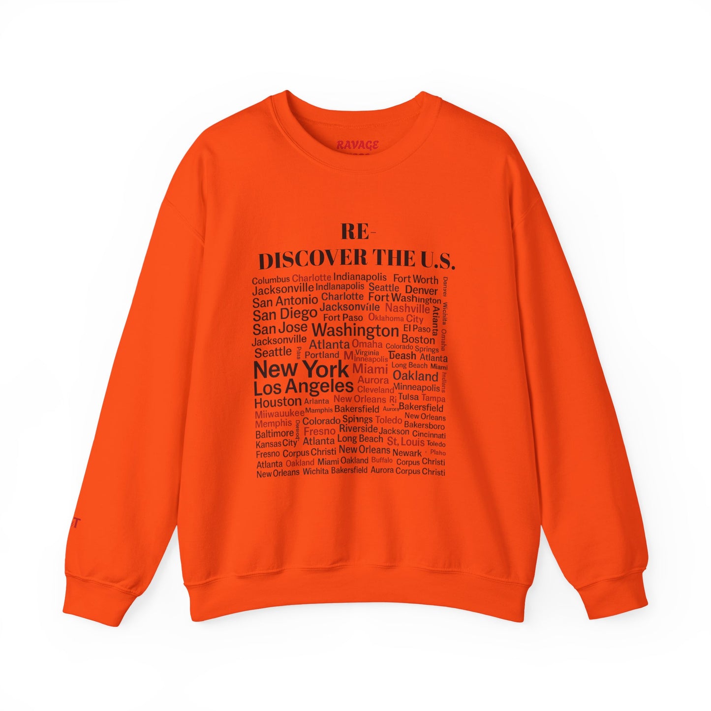 Re-Discover the U.S. Travel Enthusiast Sweatshirt, Cozy Crewneck, Explore America, Casual Wear