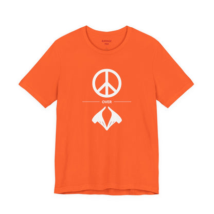 Peace Sign Unisex Jersey Tee, Casual Wear, Gift for Friends, Summer Fashion, Festival Outfit, Eco-Friendly Apparel