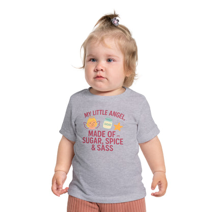 Sugar, Spice & Sass Baby T-Shirt, Cute Baby Shirt, Infant Tee, Baby Shower Gift, Toddler T-Shirt, Girl's Birthday Outfit