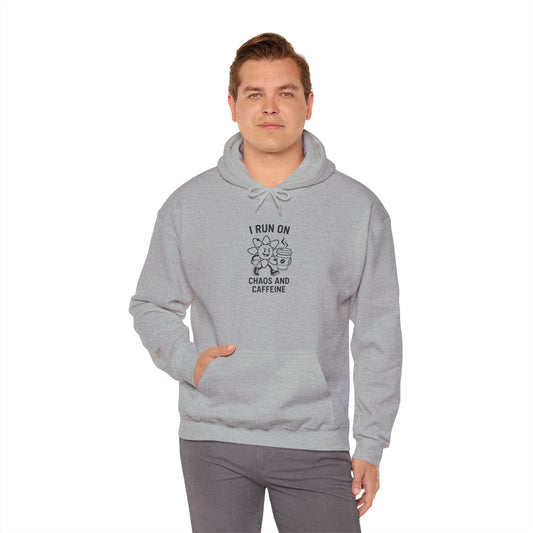 Caffeine Chaos Hoodie - Cozy Unisex Sweatshirt, Ideal for Coffee Lovers, Gift for Friends, Birthday, Relaxation, Casual Wear