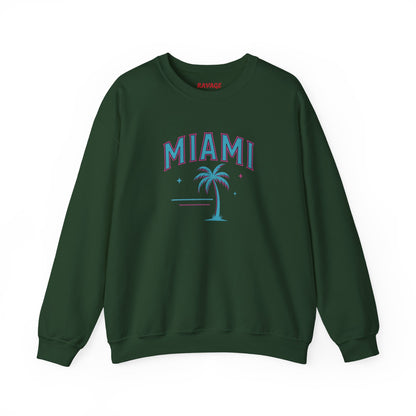 RAVAGE Miami City Vibe Unisex Crewneck Sweatshirt
