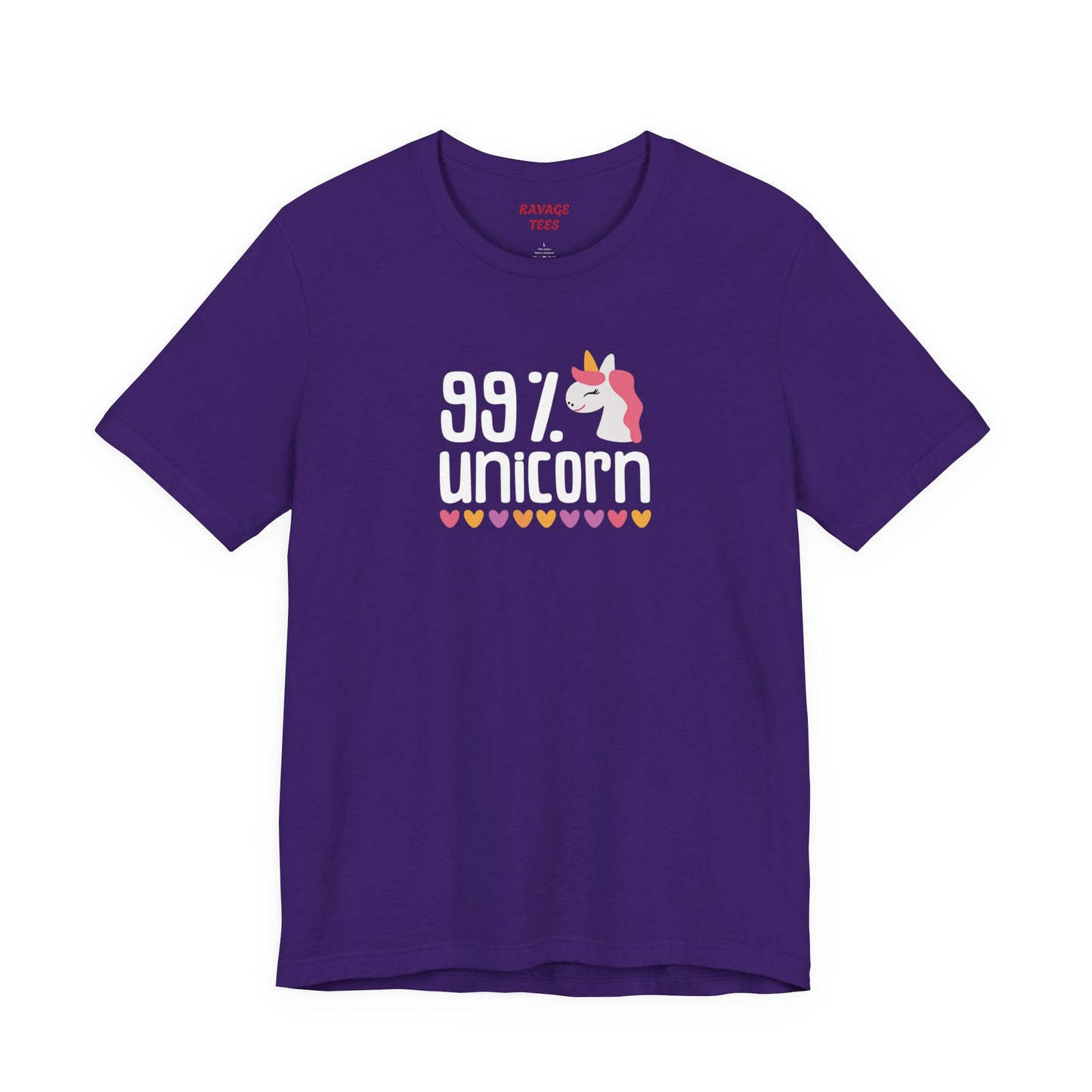 99% Unicorn Tee: Funny, Whimsical Graphic T-Shirt for All Ages