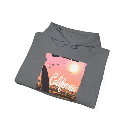 California Sunset Hoodie, Surfing Sweatshirt, Summer Vibes Apparel